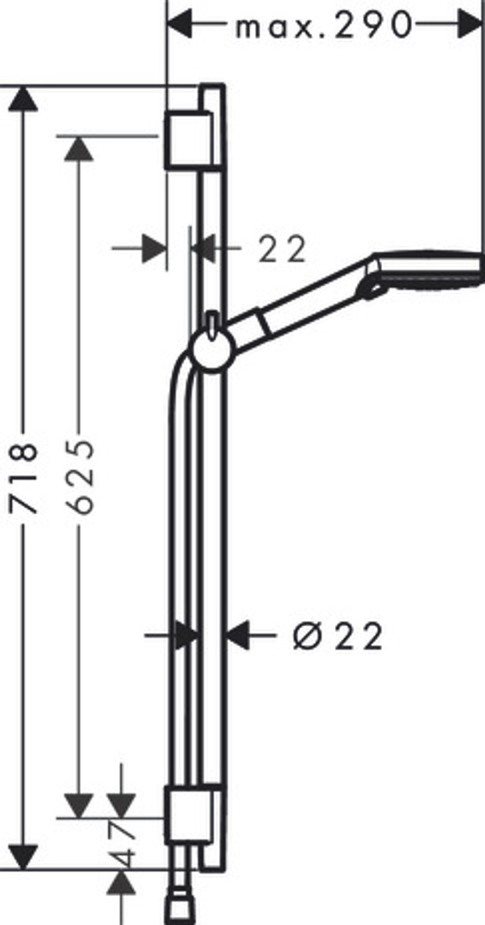 https://raleo.de:443/files/img/11eeea23d3194e3092906bba4399b90c/size_l/Hansgrohe-HG-Brausenset-Vernis-Blend-Vario-EcoSmart-Unica-650mm-mattschwarz-26423670 gallery number 1